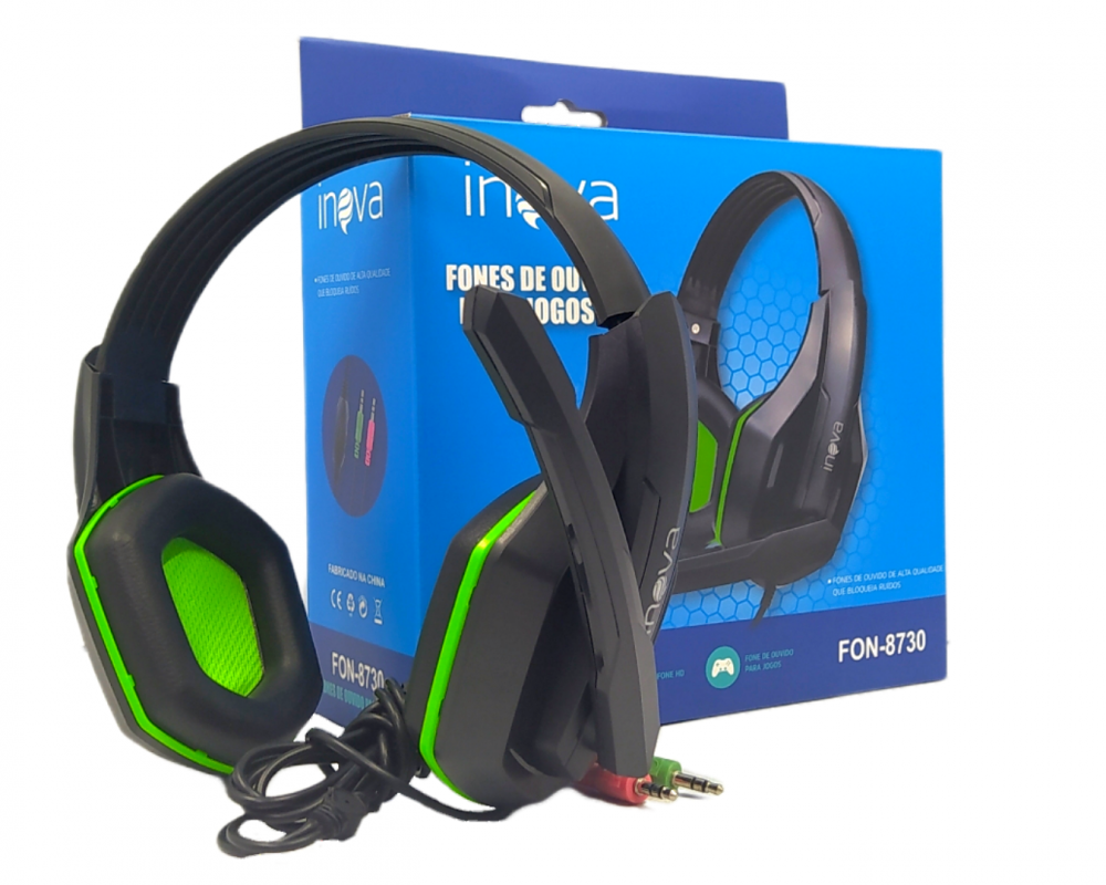 Jonh Variedades DROP Fone Headset Gamer Fio INOVA FON 8730 Meu