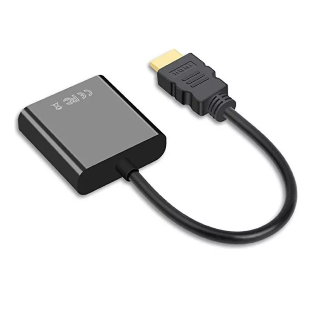 Jonh Variedades Drop Conversor Adaptador De V Deo Hdmi Macho Para Vga