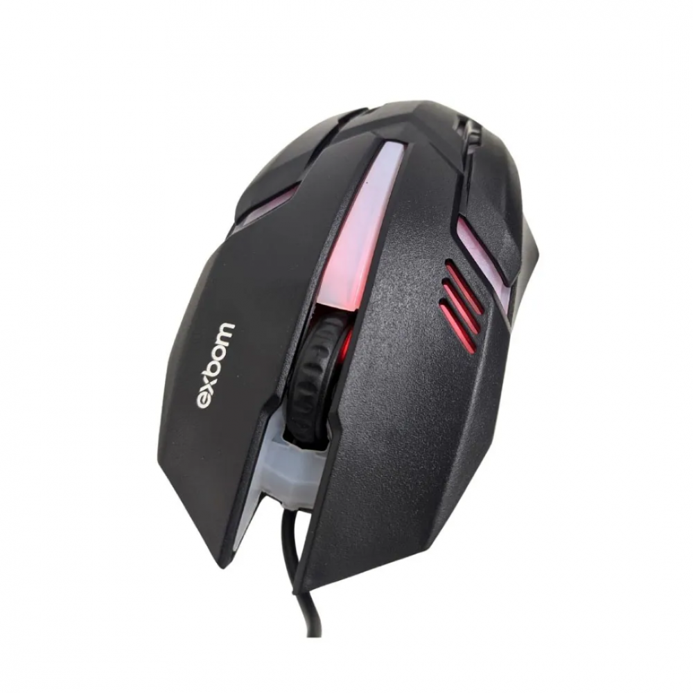 Jonh Variedades Drop Mouse Gamer Led Rgb Cores Fio Exbom Ms