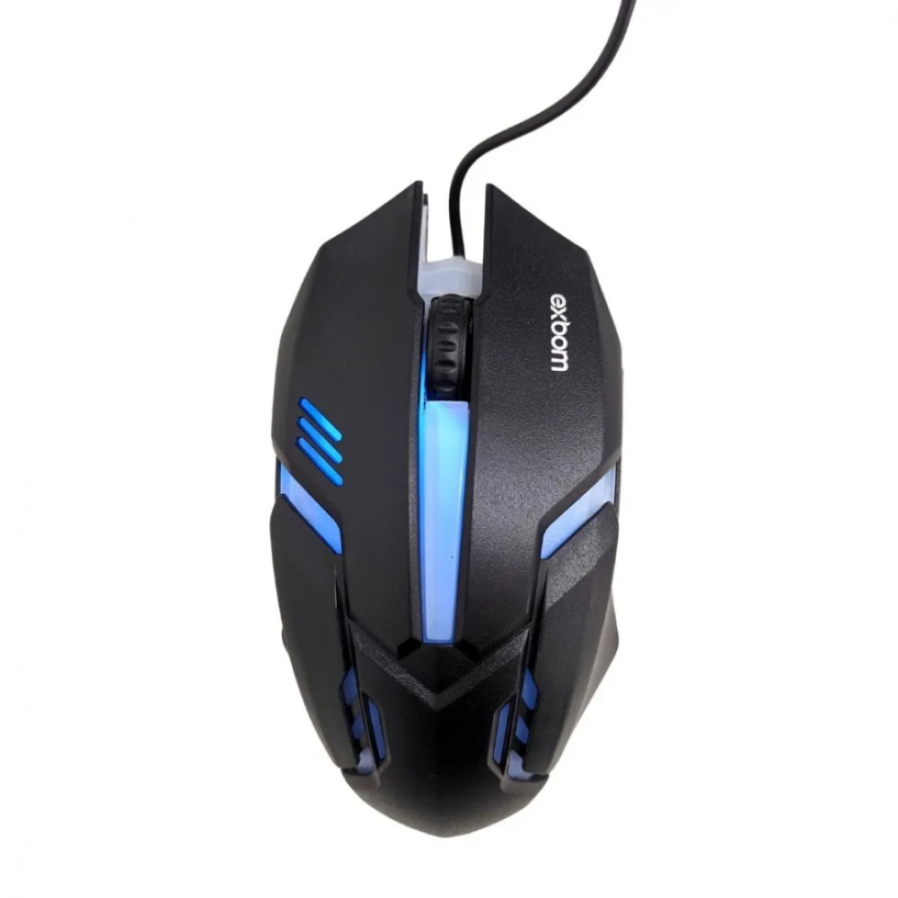 Jonh Variedades Drop Mouse Gamer Led Rgb Cores Fio Exbom Ms