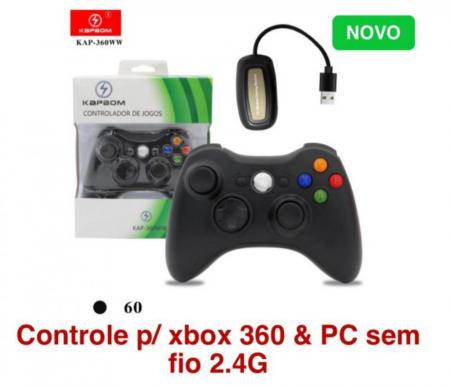 Jonh Variedades DROP Controle P XBox 360 E PC Sem Fio 2 4G Kapbom