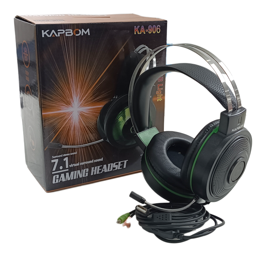 Jonh Variedades DROP Fone Headset Gamer Microfone Kapbom KA 906