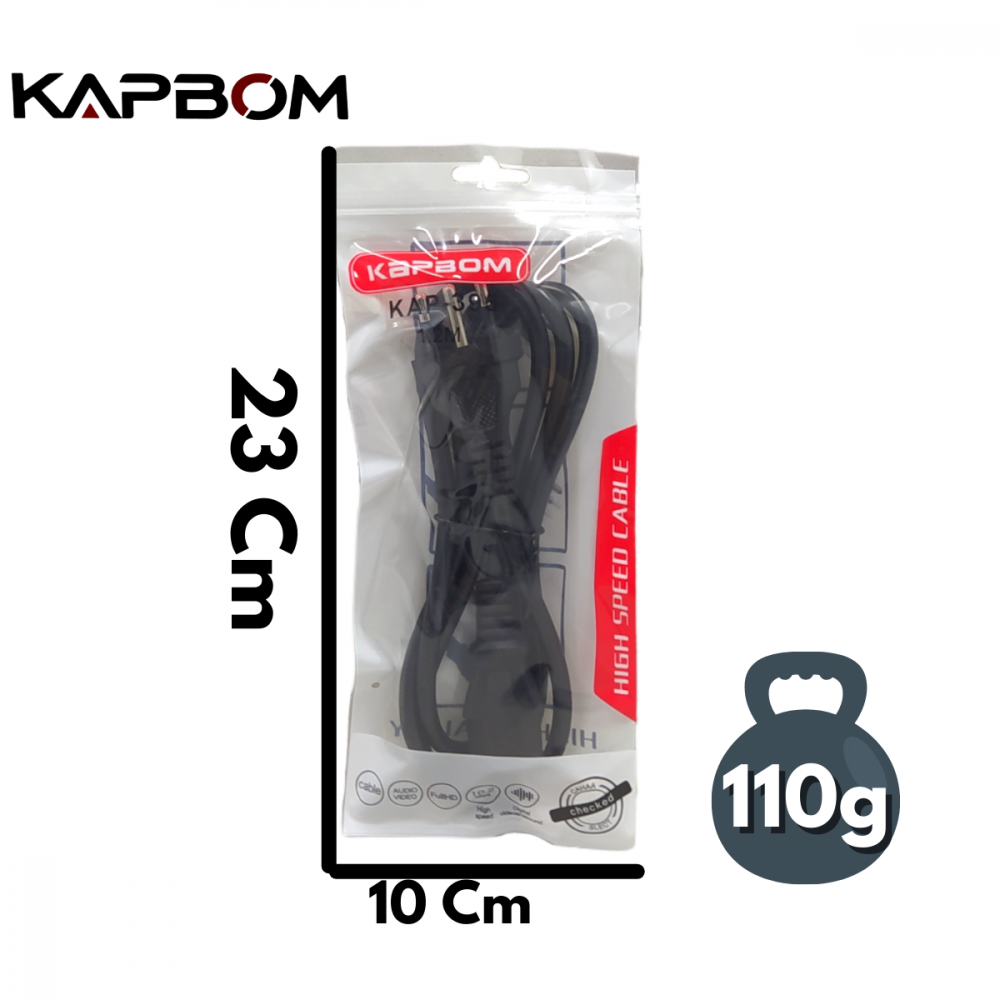 Jonh Variedades DROP Cabo de força para PC/ Monitor Kap395 Meu