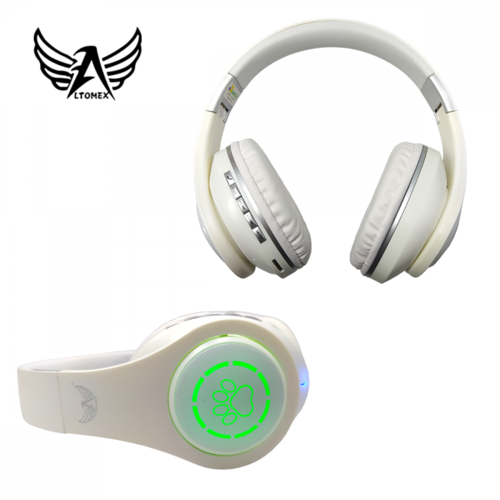 Jonh variedades drop fone de ouvido headphone bluetooth sem fio led